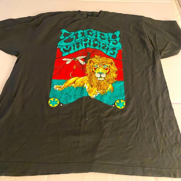 Ziggy Marley Graphic T-Shirt with Lion Design Multicolor Men’s Size XXL - Picture 1 of 6